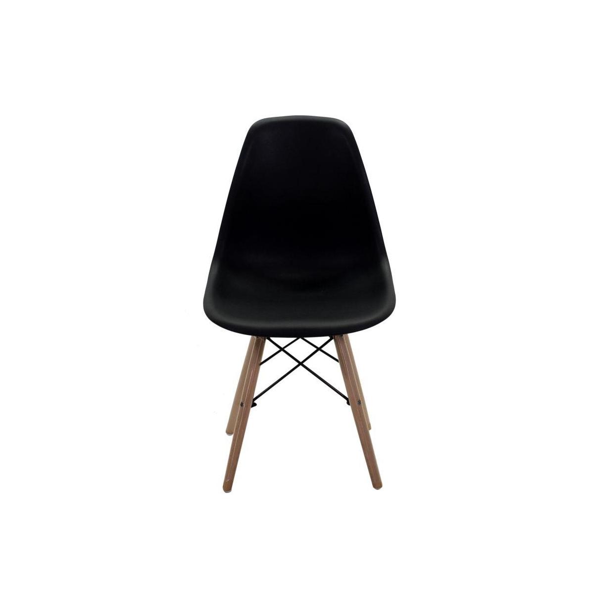 Sedia Resina Legno Nero cm.51x46h42,5/82 | Vacchetti