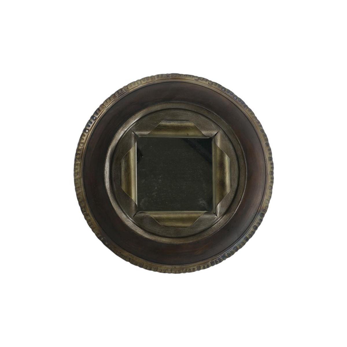 Specchio Metallo Pneumatico Nero cm.Ã?41x10 | Vacchetti