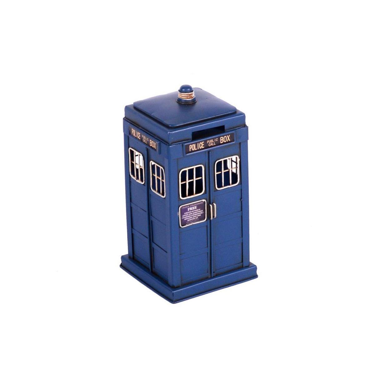 Salvadanaio Metallo Police Box cm.12x12h23 | Vacchetti