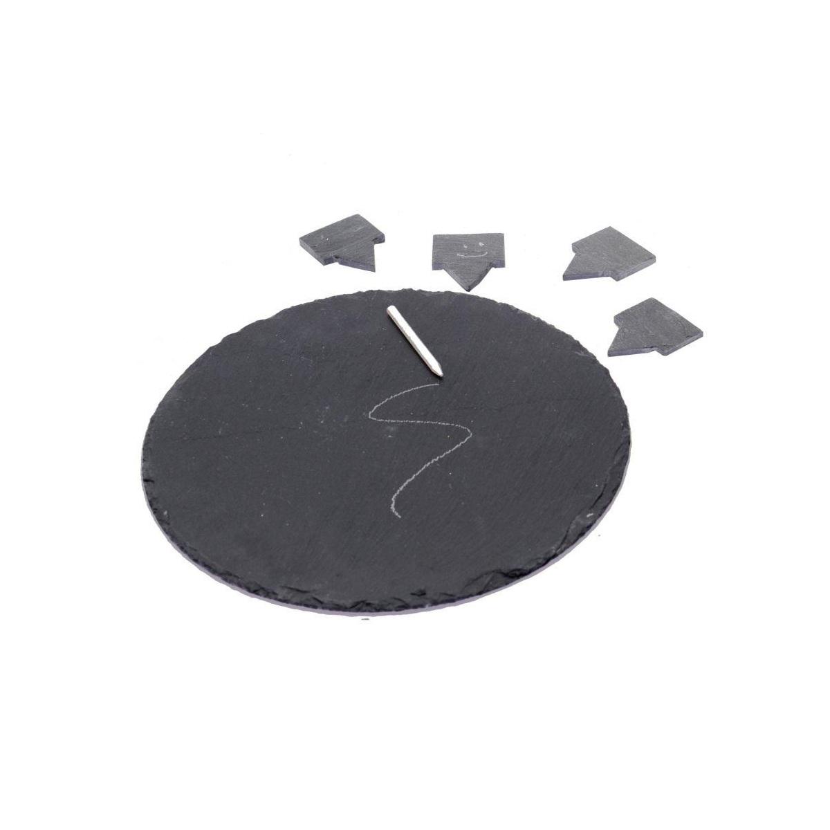 Piatto Ardesia Tondo con 4 Targhette Fumetto cm.Ã?30h0,5 | Vacchetti