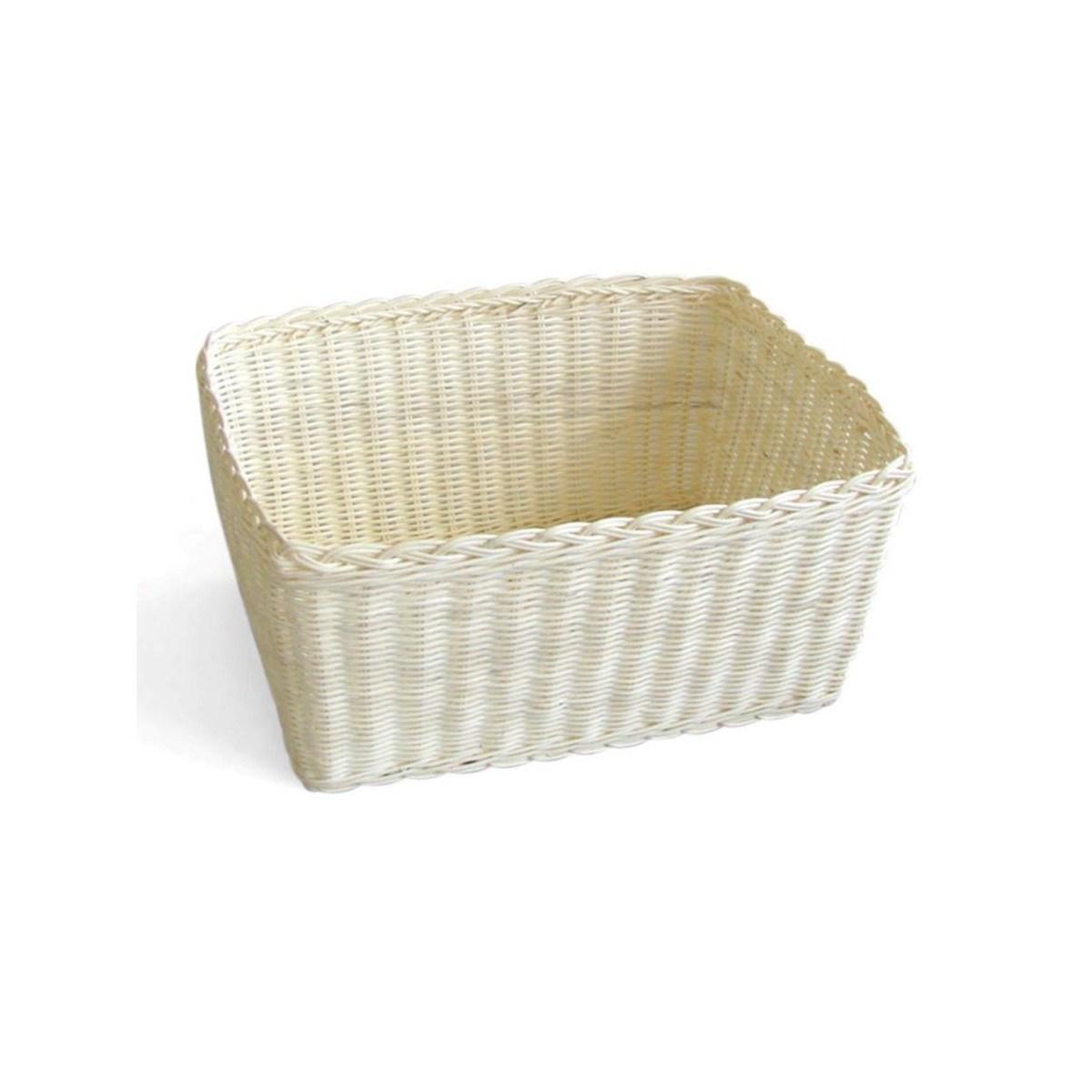 Cestino Rattan Naturale Rettangolare cm.37xh18x27 | Vacchetti