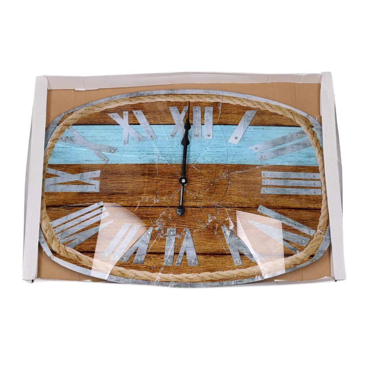 Orologio Vetro Numeri Romani con Corda cm.60x40x4 | Vacchetti