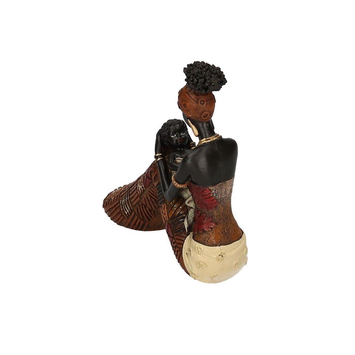 Statua Resina Donna Africana cm.18,5x6h17 | Vacchetti