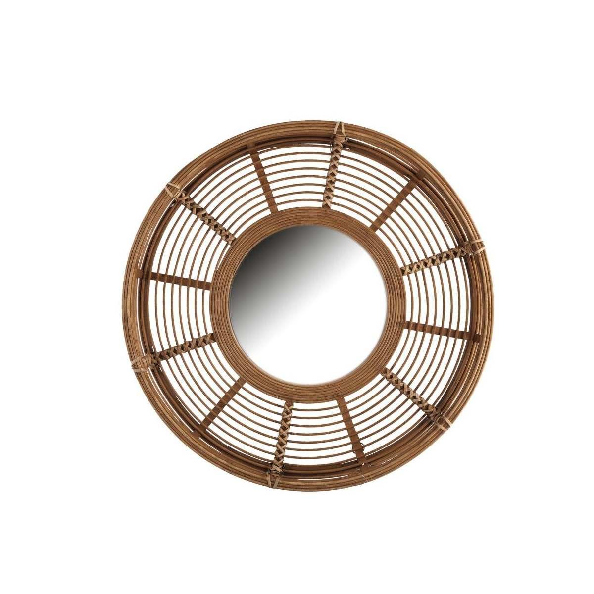 Specchio Legno Naturale Tondo cm.Ã?62x8,5 | Vacchetti