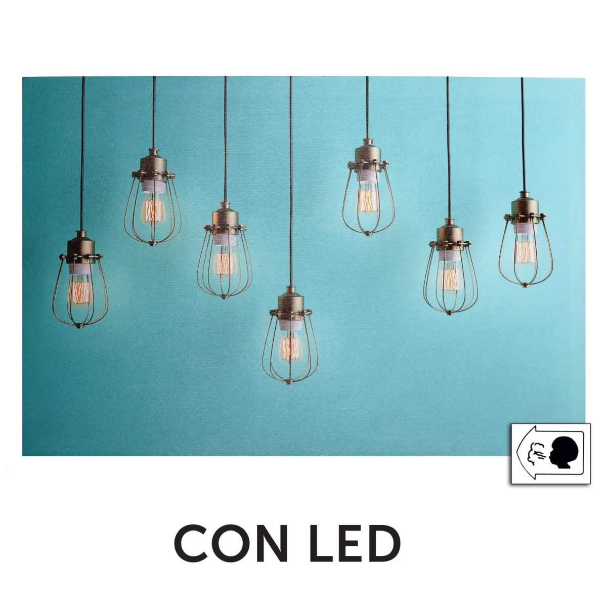 Quadro LED Lampadine cm.60x40x1,8 | Vacchetti