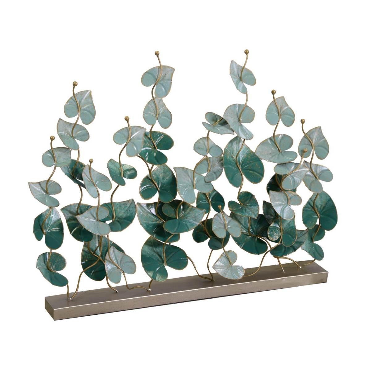 Decorazione Metallo Verde Oro cm.85x19,7h67 | Vacchetti