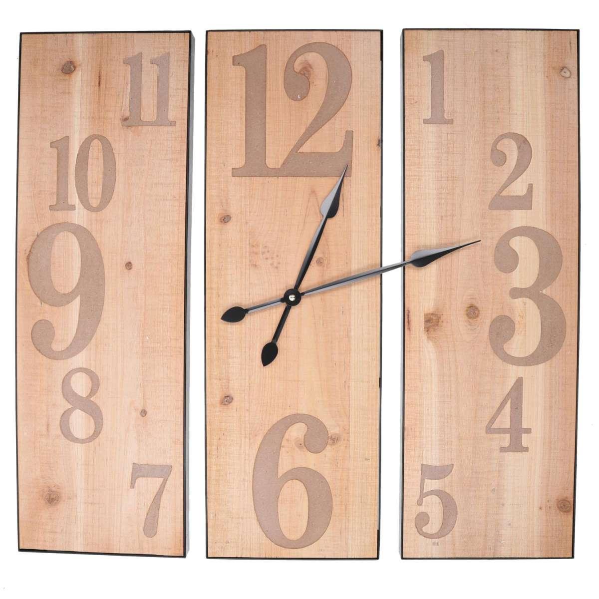 Orologio Legno Naturale cm.60x60x3 | Vacchetti