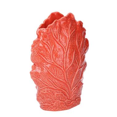 Vaso Ceramica Mare Corallo Rosso Cm.18X8H24