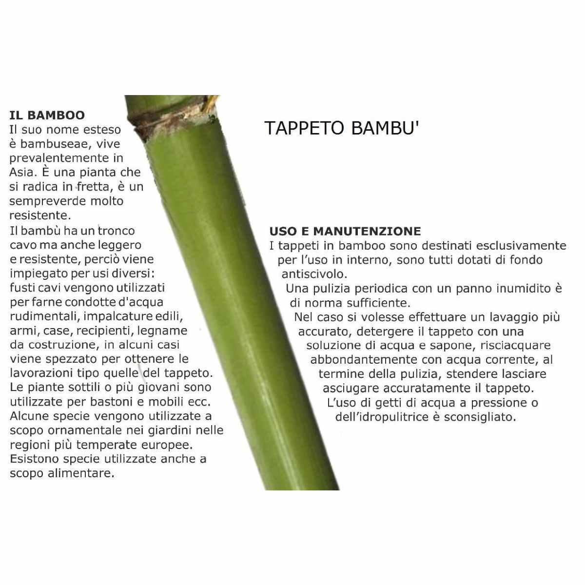 Tappeto Bambu' Cm.210X150X0,5