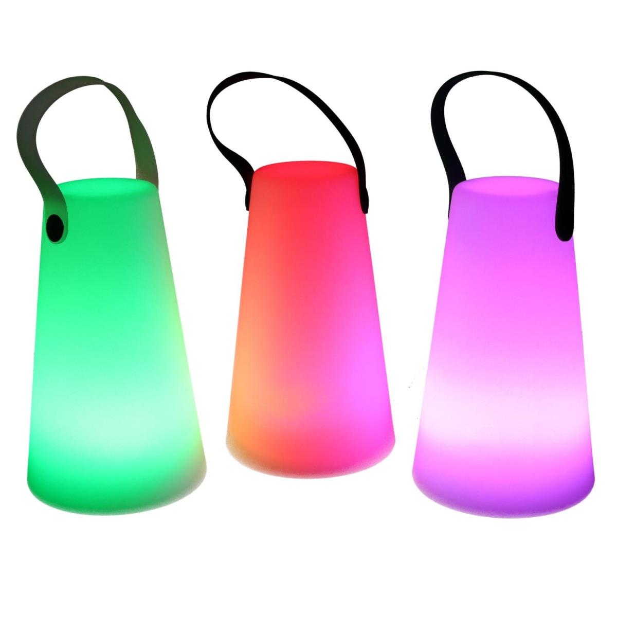 Lampada LED Plastica Ricaricabile Multicolor Tondo cm.Ã?12h20 | Vacchetti