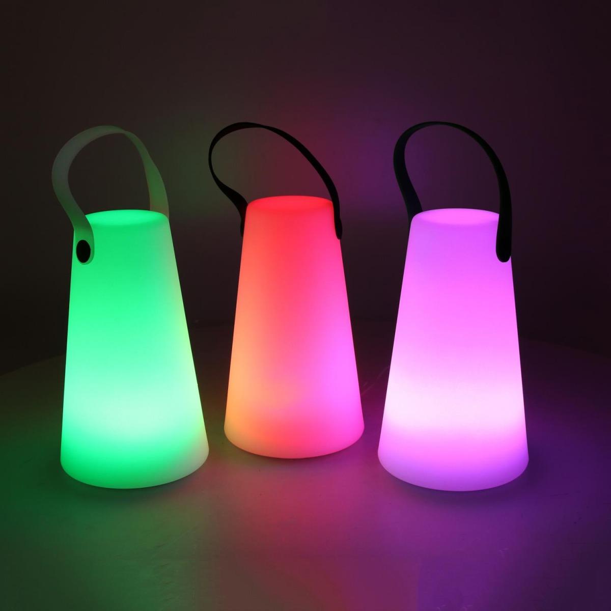 Lampada LED Plastica Ricaricabile Multicolor Tondo cm.Ã?12h20 | Vacchetti