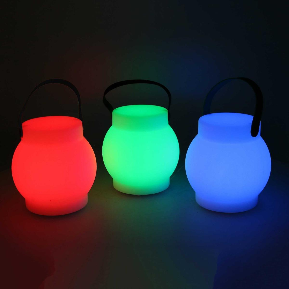 Lampada LED Plastica Ricaricabile Multicolor Tondo cm.Ã?15h15 | Vacchetti