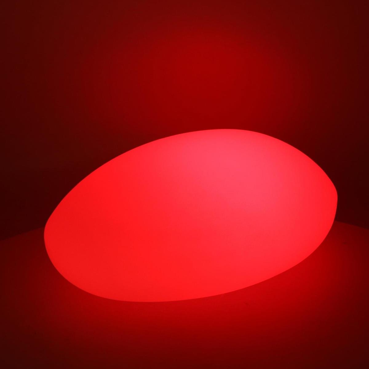 Lampada LED Plastica Ricaricabile Sassomulticolor cm.51x37h20 | Vacchetti