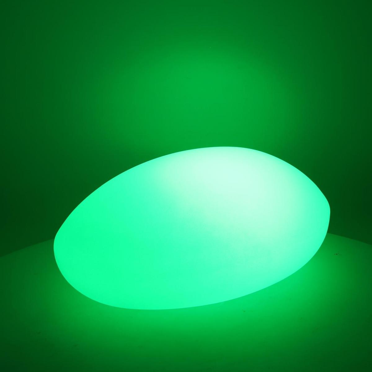 Lampada LED Plastica Ricaricabile Sassomulticolor cm.51x37h20 | Vacchetti