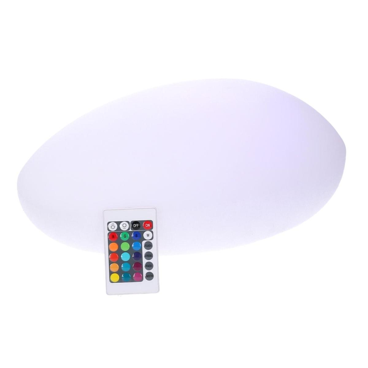 Lampada LED Plastica Ricaricabile Sassomulticolor cm.51x37h20 | Vacchetti
