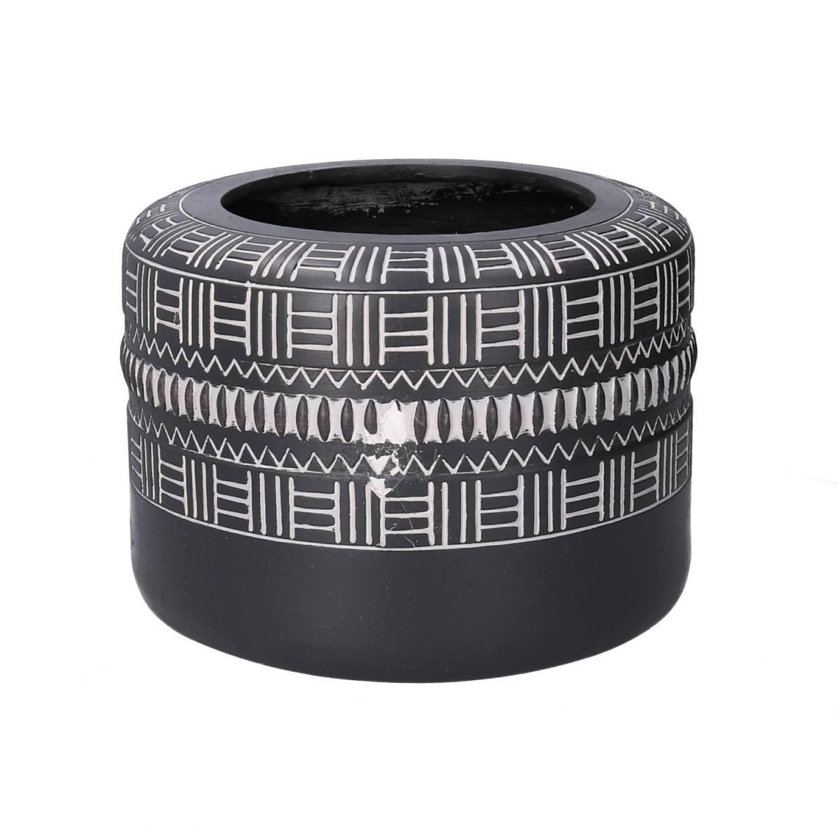 Vaso Cemento Nero Tondo cm.Ã?30h21 | Vacchetti