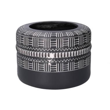 Vaso Cemento Nero Tondo cm.Ã?30h21 | Vacchetti