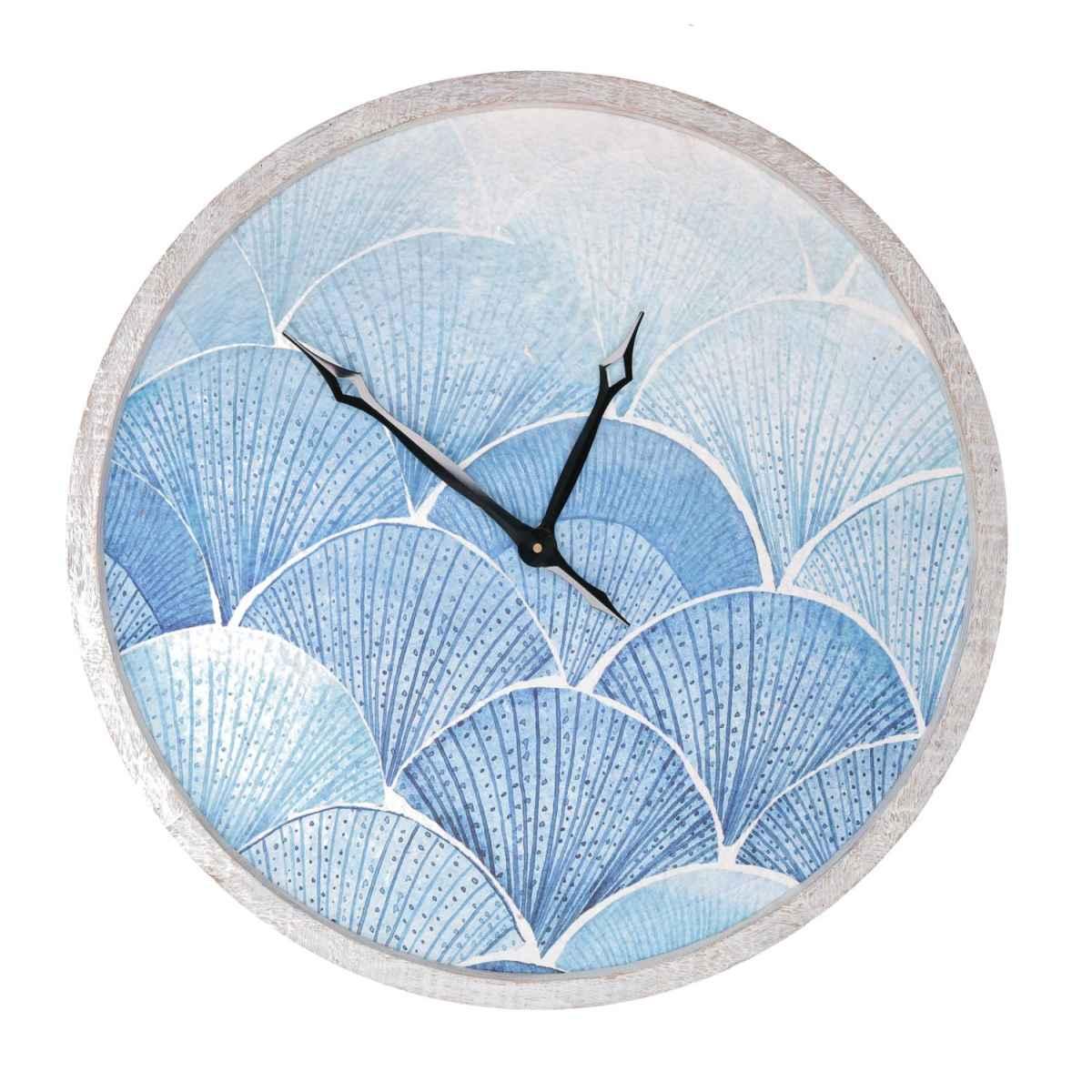 Orologio Legno Mare conchiglie Bianco cm.Ã?63x4,5 | Vacchetti