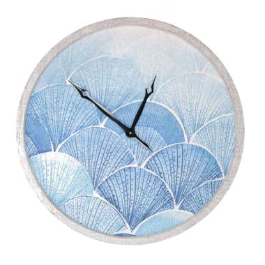 Orologio Legno Mare conchiglie Bianco cm.Ã?63x4,5 | Vacchetti