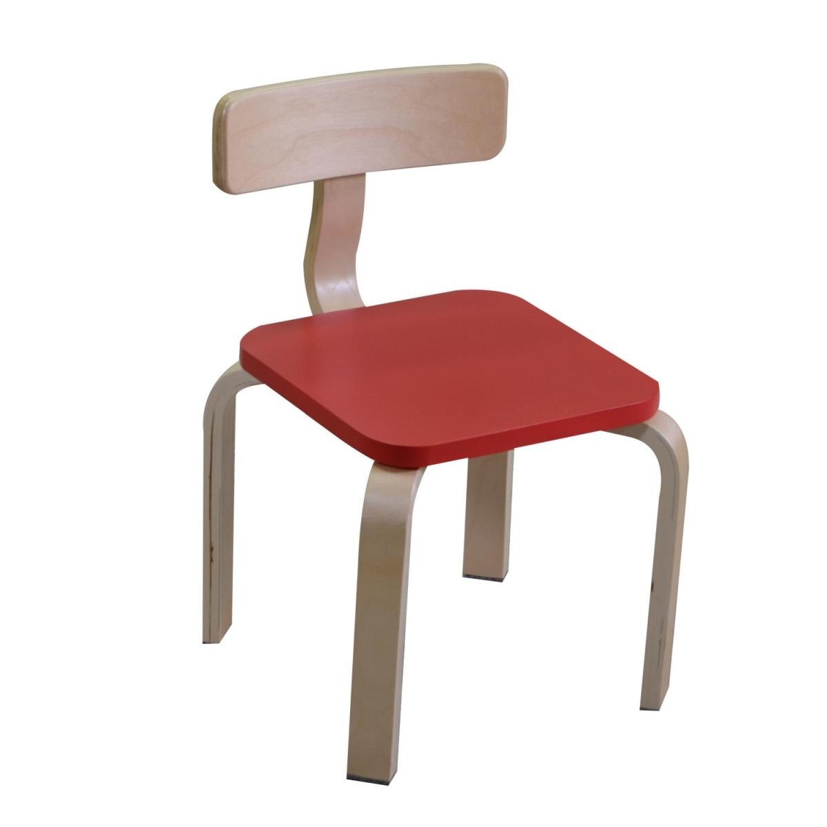 Sedia Bimbi Legno Rosso cm.36x31h30/51 | Vacchetti