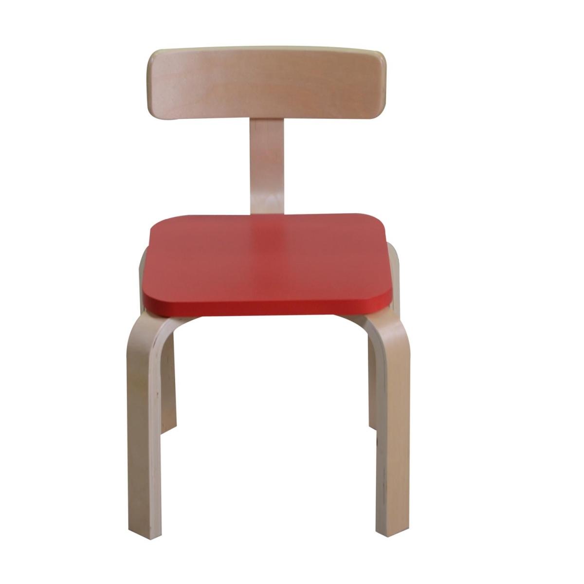 Sedia Bimbi Legno Rosso cm.36x31h30/51 | Vacchetti