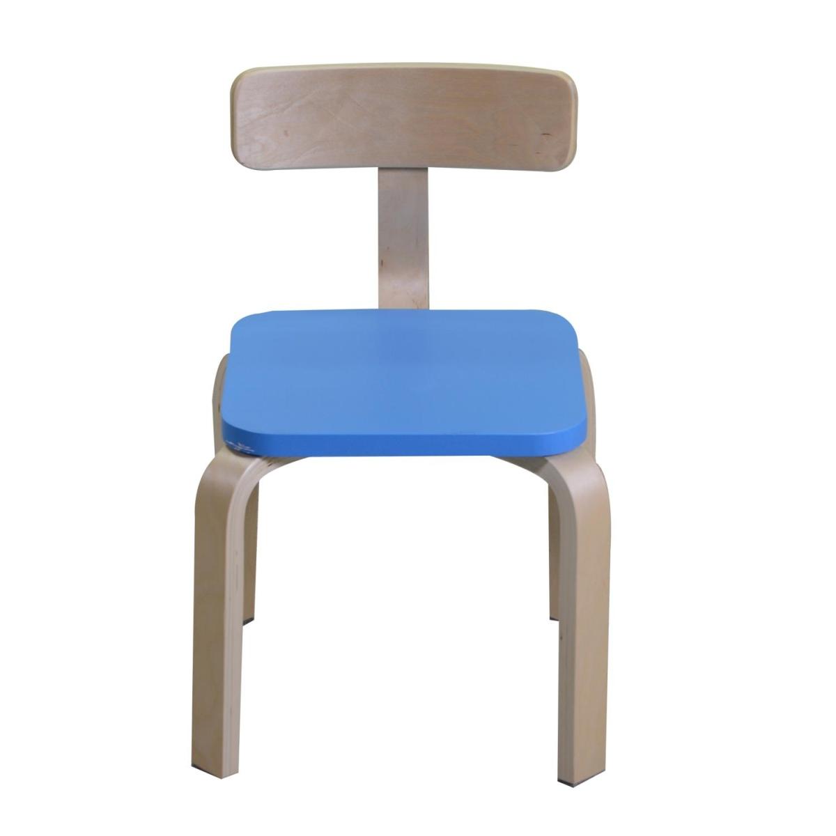 Sedia Bimbi Legno Blu cm.36x31h30/51 | Vacchetti