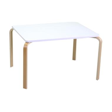 Tavolino Bimbi Legno Bianco Rettangolare Cm.80X60H50
