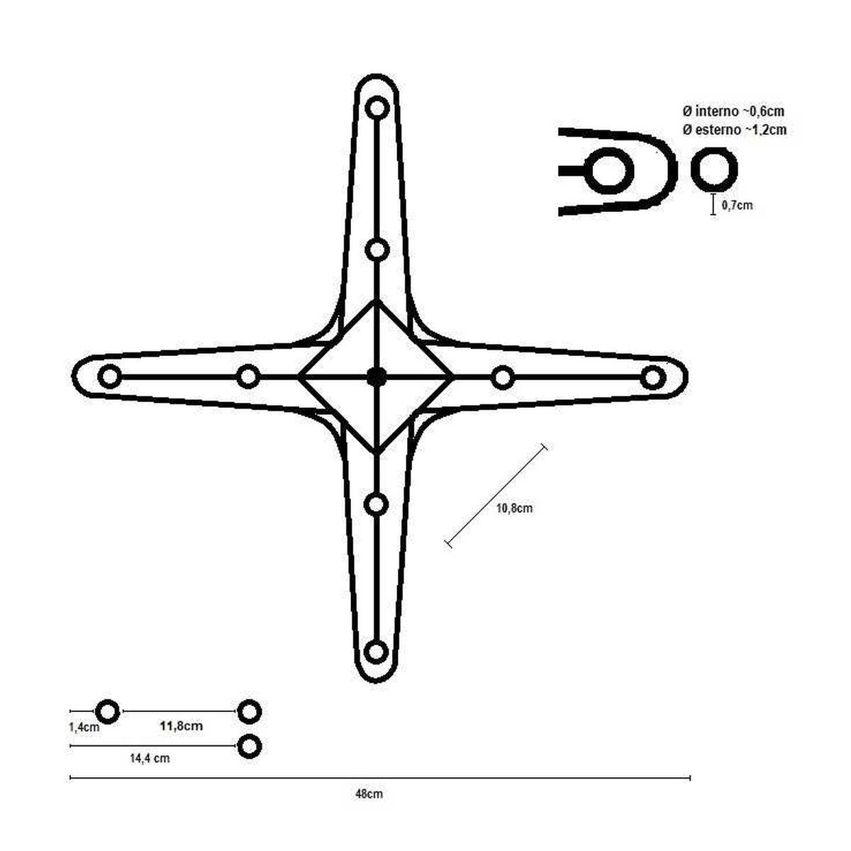 Base Tavolo Alluminio Alan Colore Inox cm.52x52h72 | Vacchetti