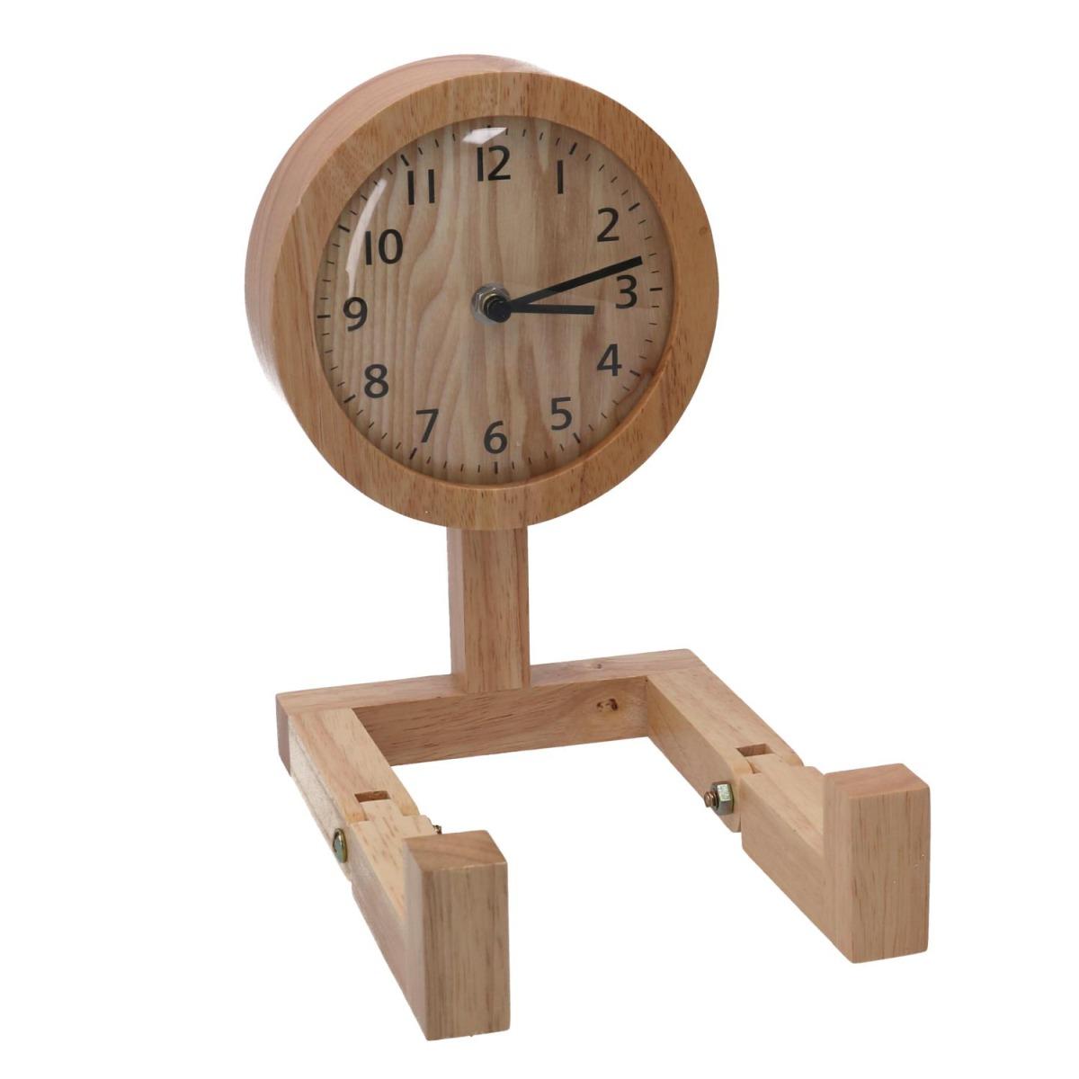 Orologio Legno Naturale cm.15x22,5x23 | Vacchetti