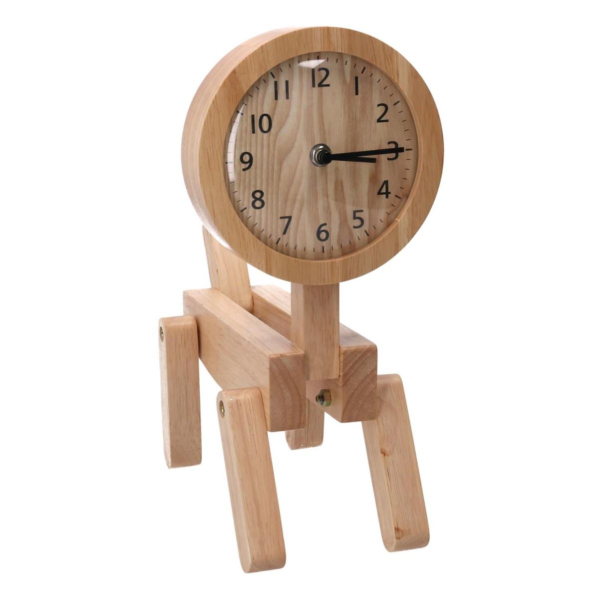 Orologio Legno Naturale cm.25x12h34 | Vacchetti