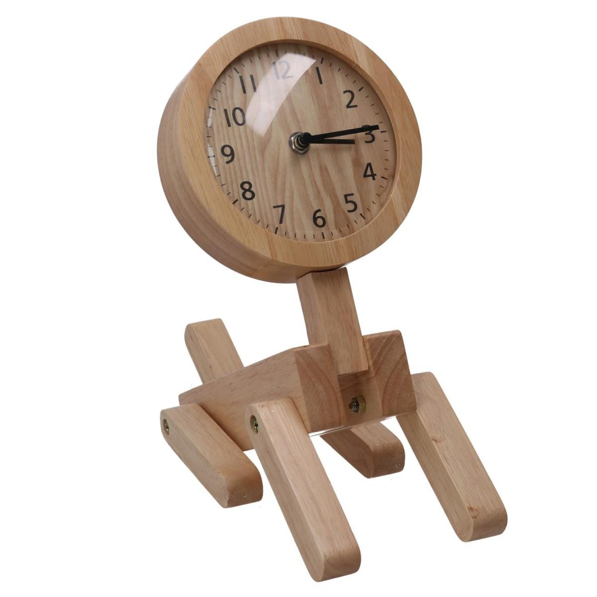Orologio Legno Naturale cm.25x12h34 | Vacchetti