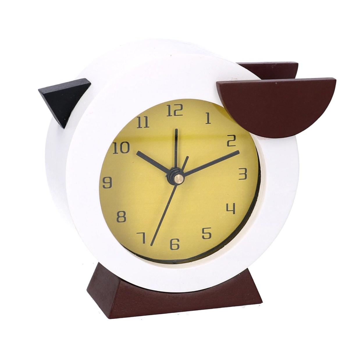 Sveglia Legno Uccellino Tondo cm.12x11h5 | Vacchetti