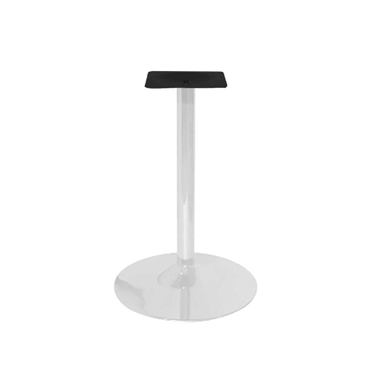 Base Tavolo Acciaio Bianco Tondo cm.Ã?45h72 | Vacchetti