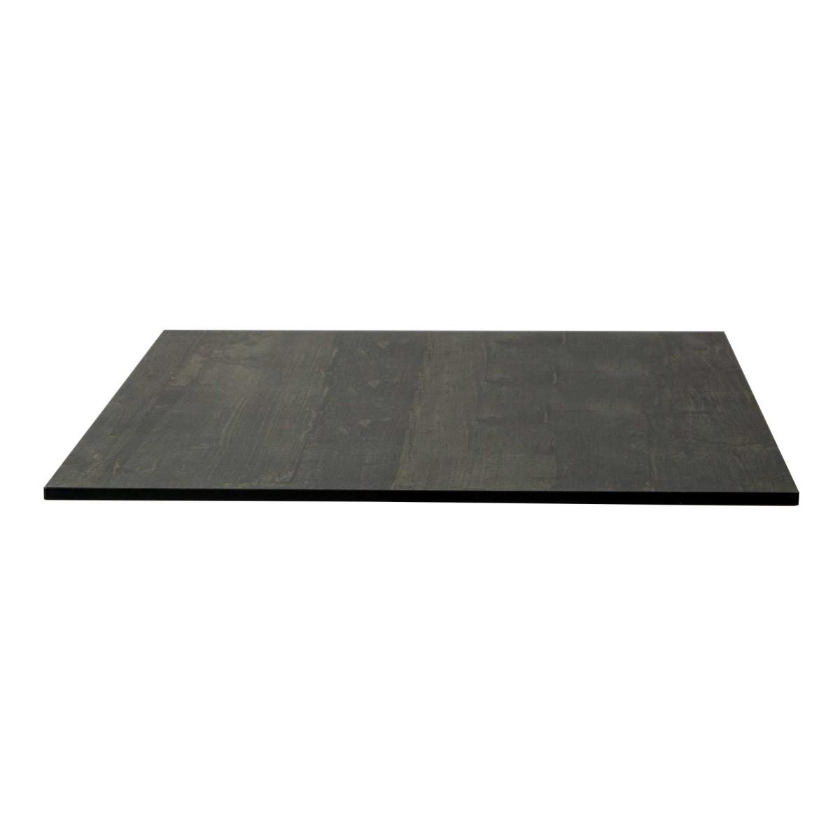 Top Tavolo Hpl Effetto Legno Nero Rettangolare cm.55x69x1 | Vacchetti