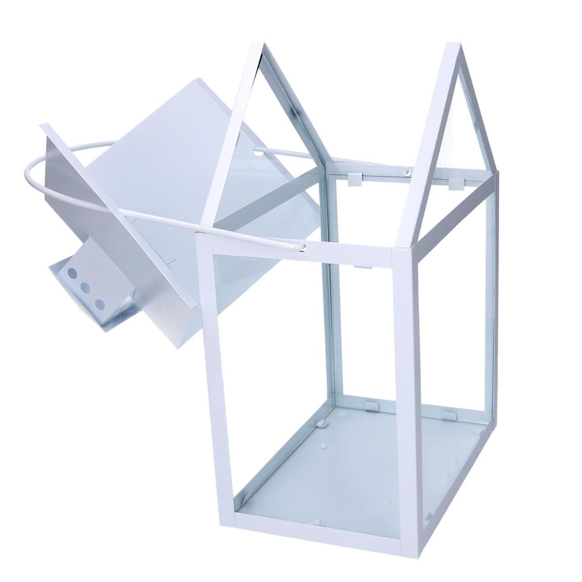Lanterna Metallo Set pz.3 Bianco cm.27x18,2h41/51 | Vacchetti