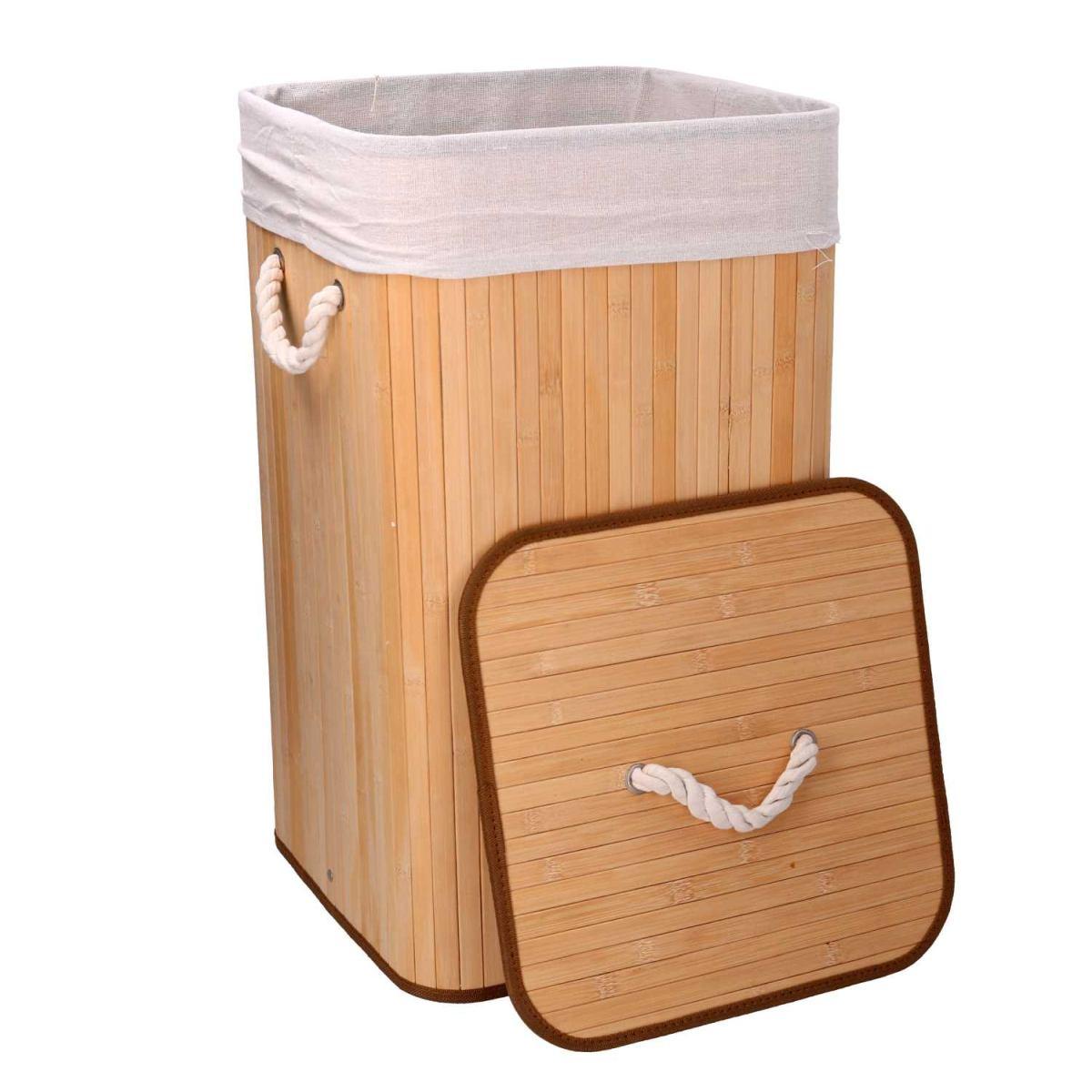 Cestone Bambu' Naturale cm.35x35h60 | Vacchetti