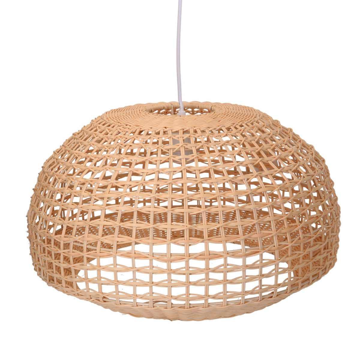 Lampadario Rattan Naturale con Attaccocm.Ã?50h30,5 | Vacchetti