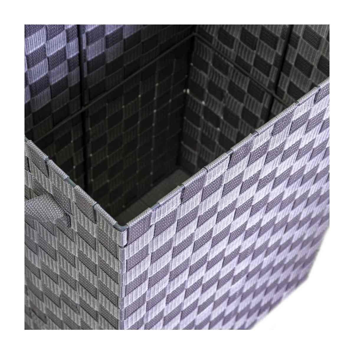 Cestone Poliestere Grigio Rettangolare cm.40x30h53 | Vacchetti