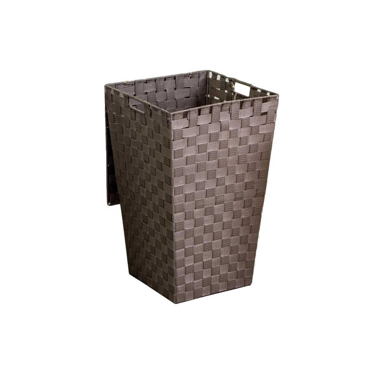 Cestone Poliestere Tortora Quadro cm.33x33h53 | Vacchetti