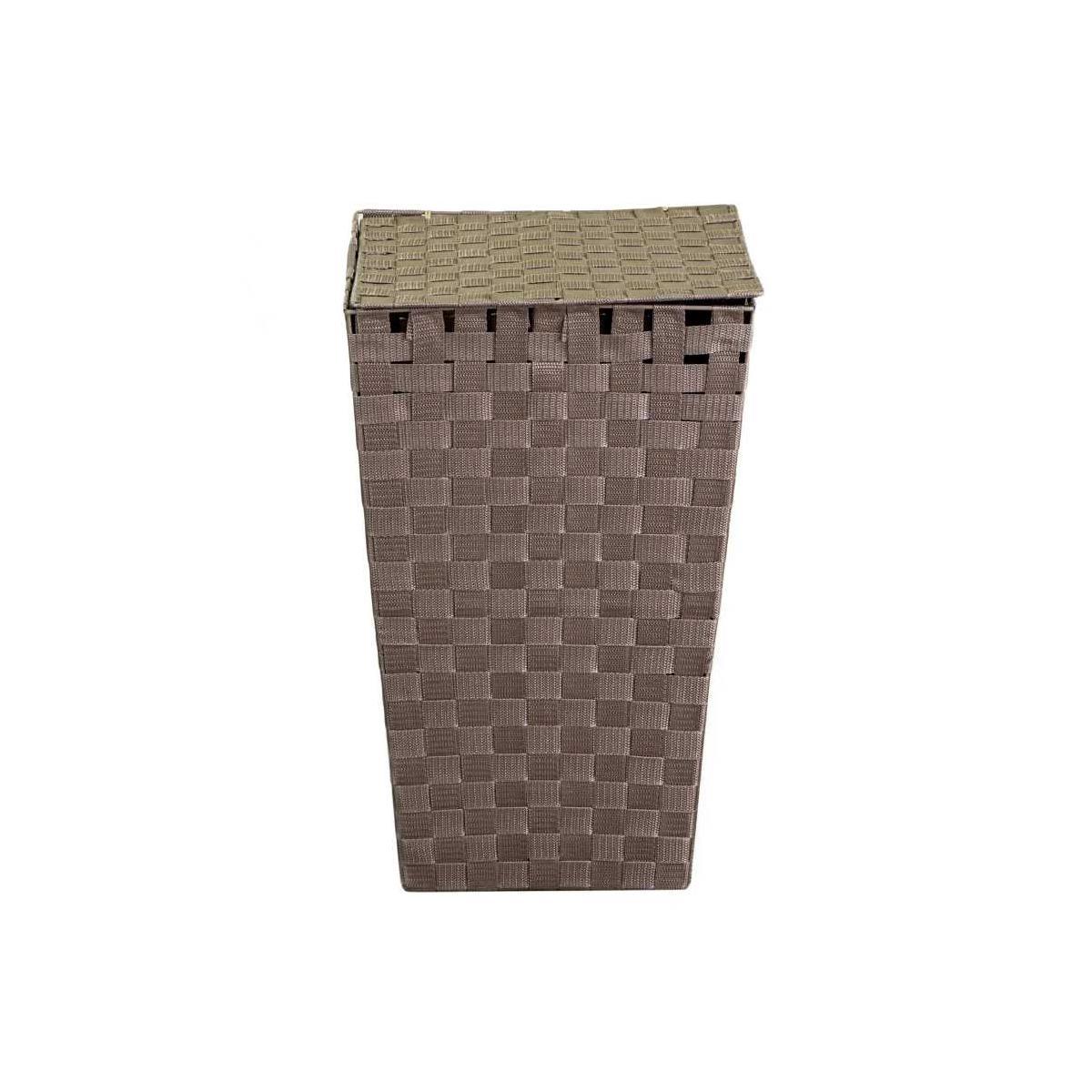 Cestone Poliestere Tortora Quadro cm.33x33h53 | Vacchetti