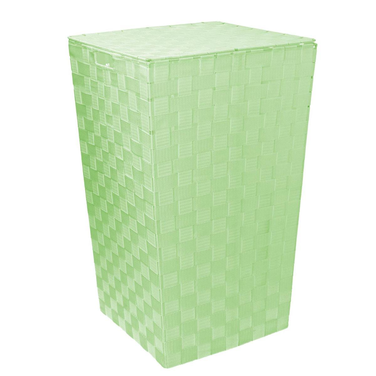 Cestone Poliestere Verde Chiaro Quadro cm.33x33h53 | Vacchetti