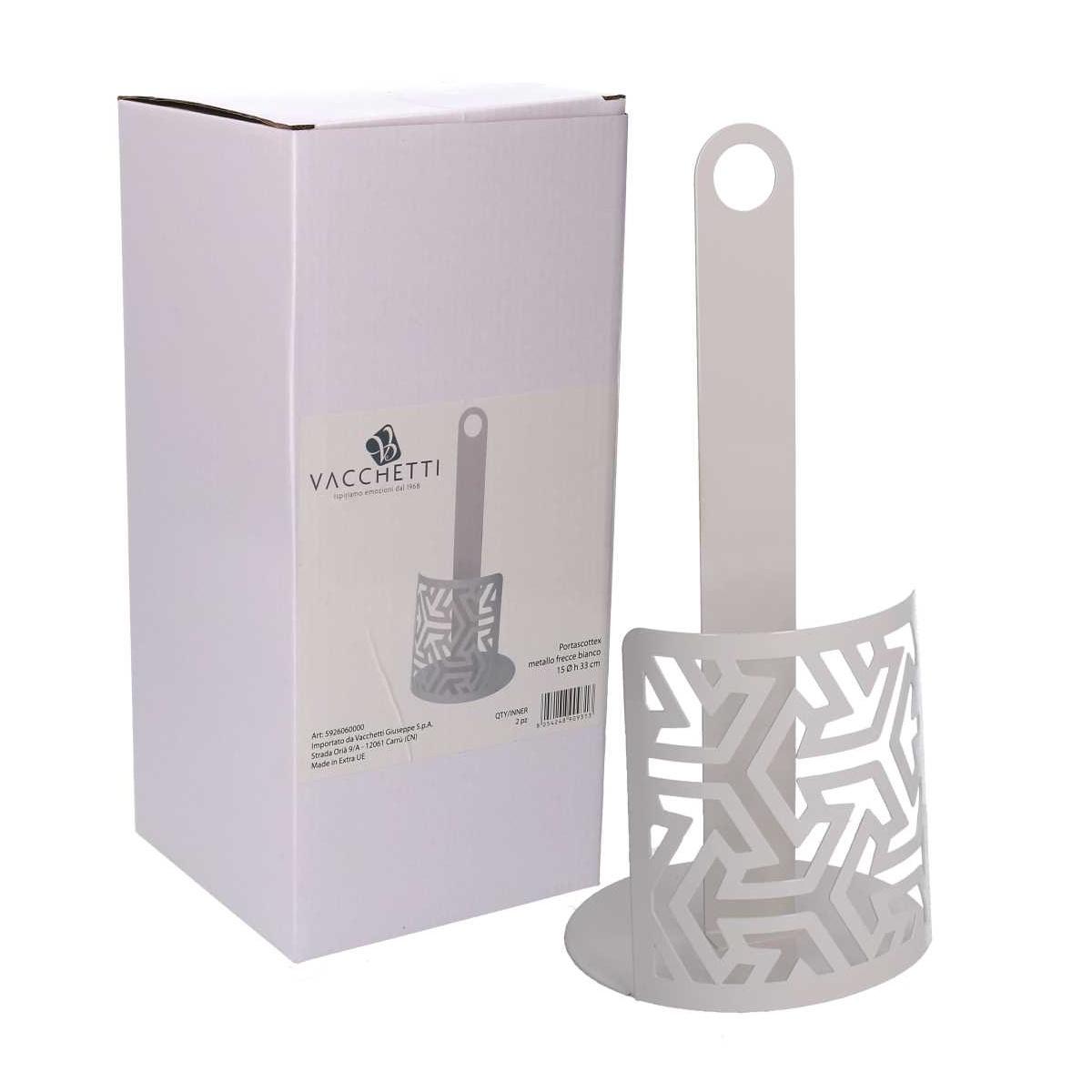 Portascottex Metallo Frecce Bianco Tondo cm.Ã?15h33 | Vacchetti