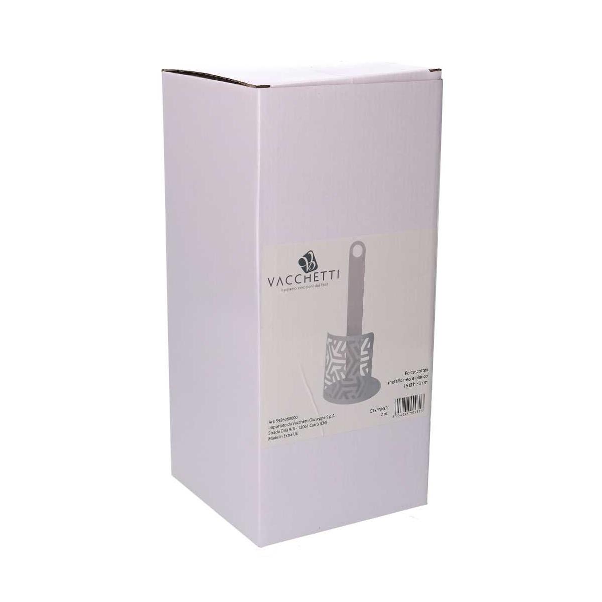 Portascottex Metallo Frecce Bianco Tondo cm.Ã?15h33 | Vacchetti