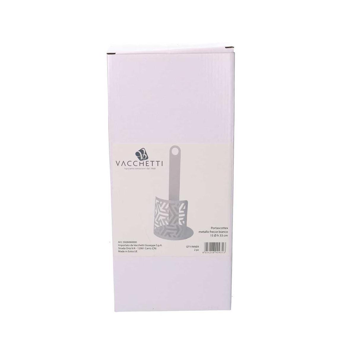 Portascottex Metallo Frecce Bianco Tondo cm.Ã?15h33 | Vacchetti