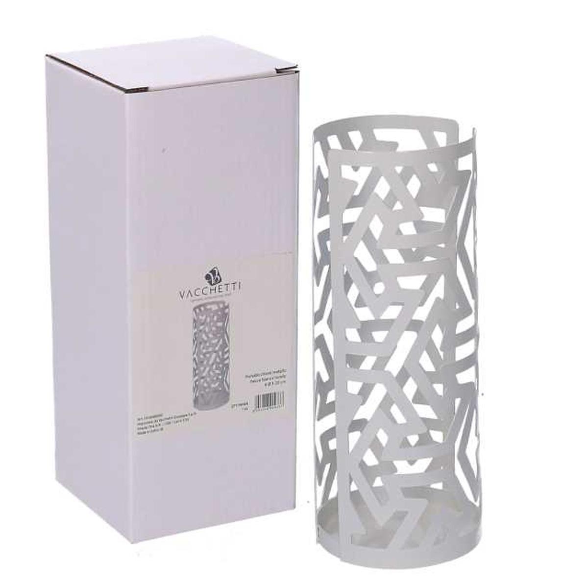 Portabicchiere Metallo Frecce Bianco Tondo cm.Ã?8h20 | Vacchetti