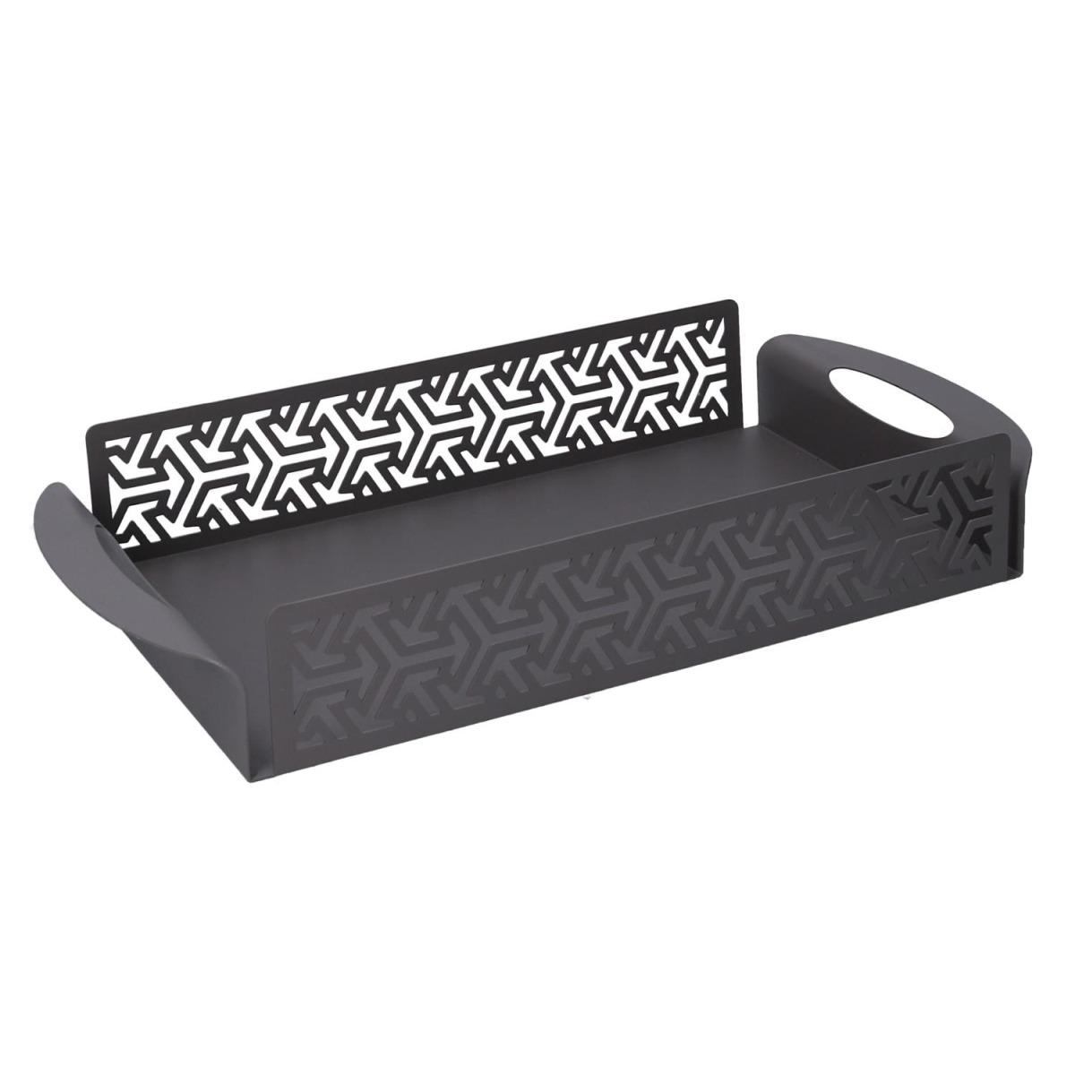 Vassoio Metallo Frecce Grigio Rettangolare cm.41x20h6,5 | Vacchetti