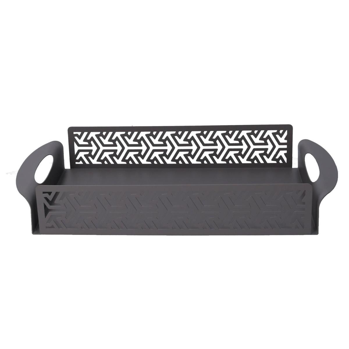 Vassoio Metallo Frecce Grigio Rettangolare cm.41x20h6,5 | Vacchetti