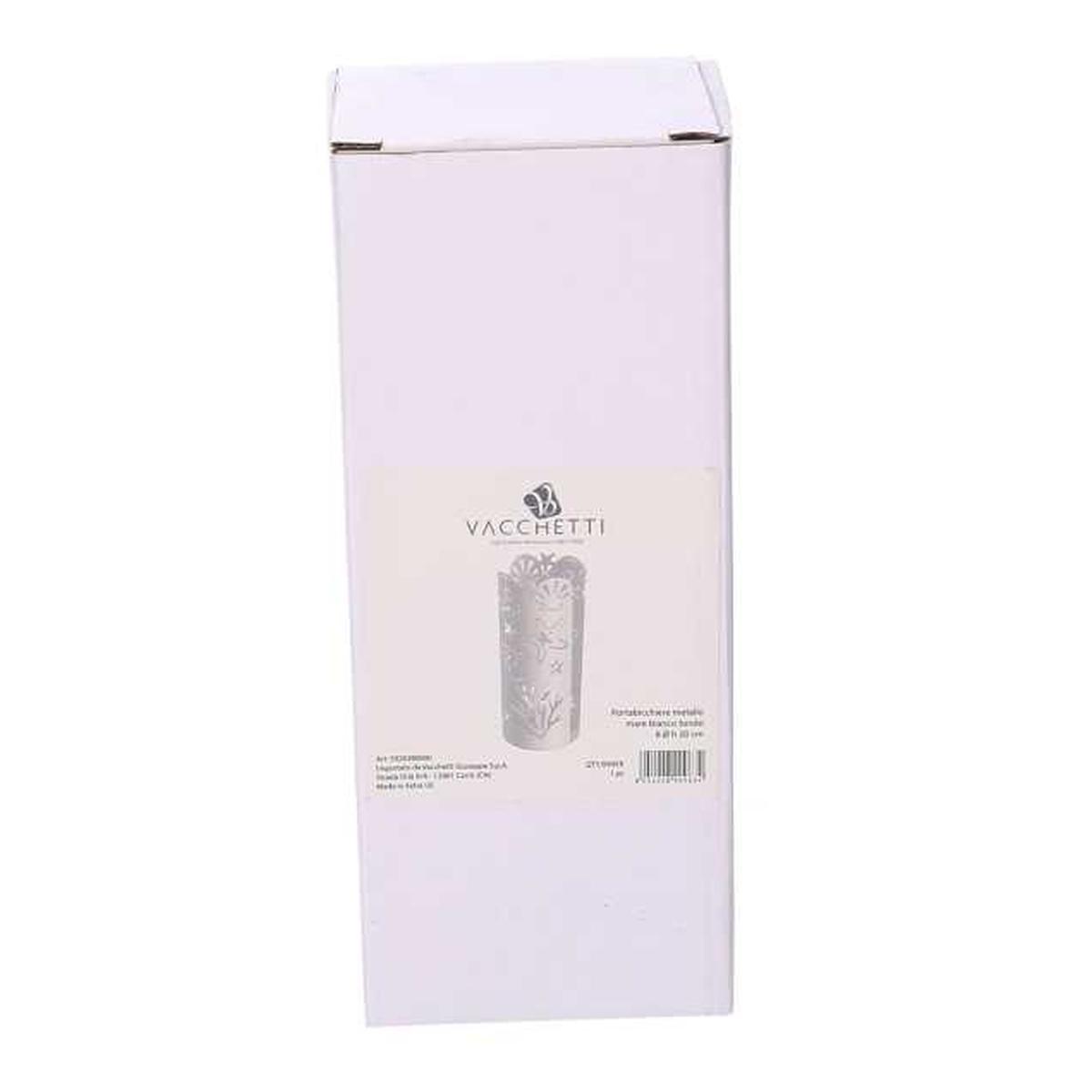 Portabicchiere Metallo Mare Bianco Tondo cm.Ã?8h13 | Vacchetti