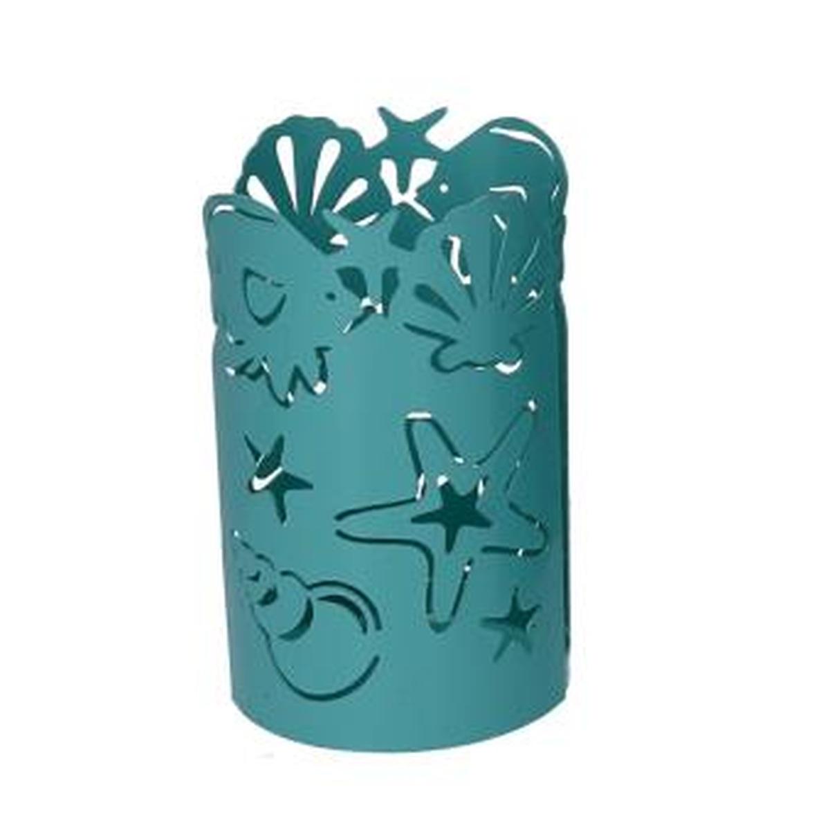 Portabicchiere Metallo Mare Verde Acquatondo cm.Ã?8h13 | Vacchetti