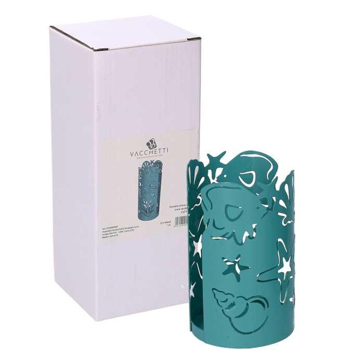 Portabicchiere Metallo Mare Verde Acquatondo cm.Ã?8h13 | Vacchetti